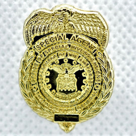 AFOSI 1" Mini Badge - Gold Lapel Pin (Shiny) - Tactically Suited