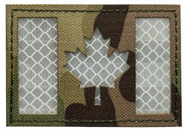 Reflective Canadian Flag Patch Multicam