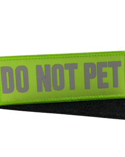 Reflective Do Not Pet Patch - Yellow