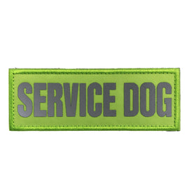 Reflective Service Dog Patch Yellow