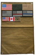 Small Velcro Wall Patch Display - Coyote Brown - 15.75" by 23.5" - Tactically Suited