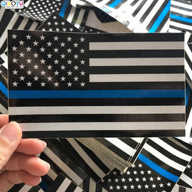 Thin Blue Line Flag (Reflective) - Tactically Suited