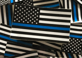 Thin Blue Line Flag (Reflective) - Tactically Suited