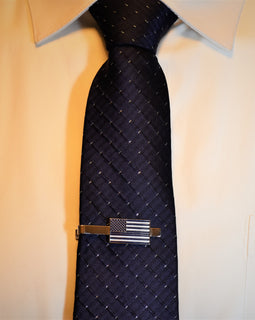 Thin Blue Line Flag Tie Clip - Tactically Suited
