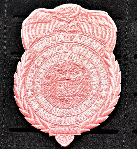 Pink OSI Badge Patch (Velcro Backed) - Tactically Suited