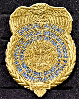 Gold OSI Badge Patch (Velcro Backed) - Tactically Suited
