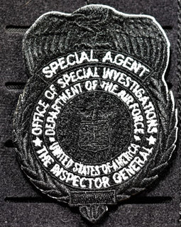 Tactical Black OSI Badge Patch (Velcro Backed) - Tactically Suited