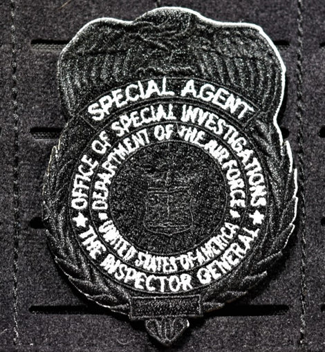 Tactical Black OSI Badge Patch (Velcro Backed) - Tactically Suited