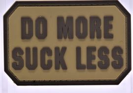 Do More Suck Less PVC Patch Coyote Tan