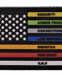All Lines Flag PVC Patch