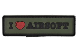 I Love Airsoft PVC Patch