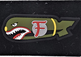 F Bomb Shark PVC Patch Full Color