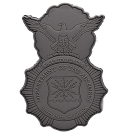 USAF Security Forces Badge - Silver 4"