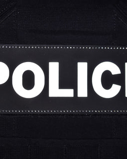 Reflective Plate Carrier Patch (3"x8") - POLICE - Tactically Suited