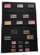 Large Velcro Wall Patch Display - Black - 27.5" by 39.5" - Tactically Suited