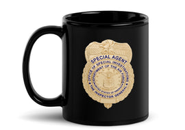 AFOSI Badge and Shield Coffee Mug - Black