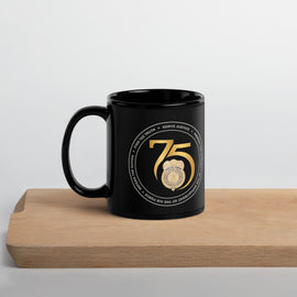 OSI 75th Anniversary Ceramic Mug - Black