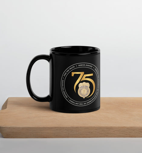 OSI 75th Anniversary Ceramic Mug - Black
