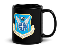 AFOSI Badge and Shield Coffee Mug - Black