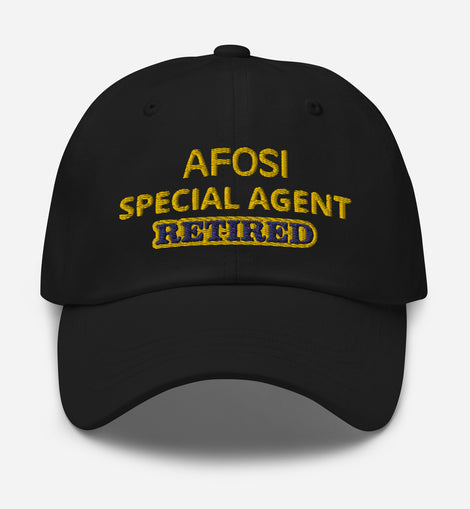 AFOSI Special Agent Retired With Dates On Back - Hat