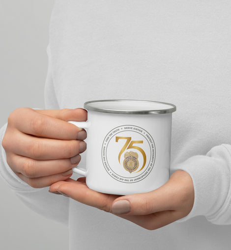 OSI 75th Anniversary Metal Enamel Mug