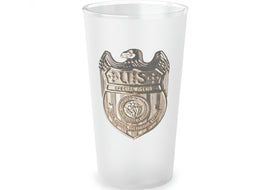 NCIS Badge - Frosted Pint Glass, 16oz
