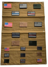 Large Velcro Wall Patch Display - Coyote Brown - 27.5" by 39.5" - Tactically Suited