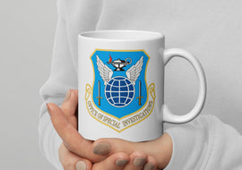 AFOSI Badge and Shield Coffee Mug - White