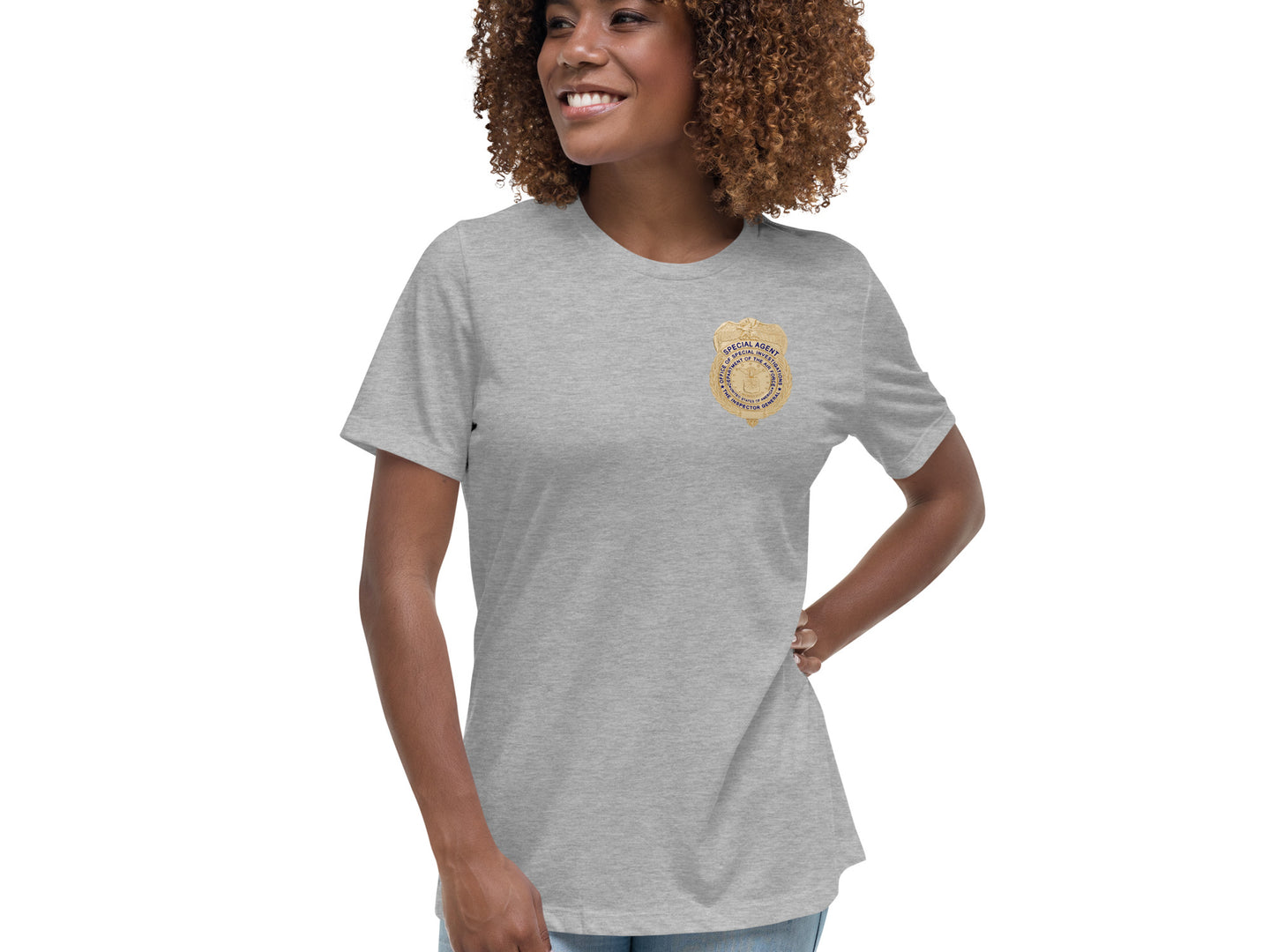 OSI Badge and Shield Relaxed T Shirt Women s Tactically Suited